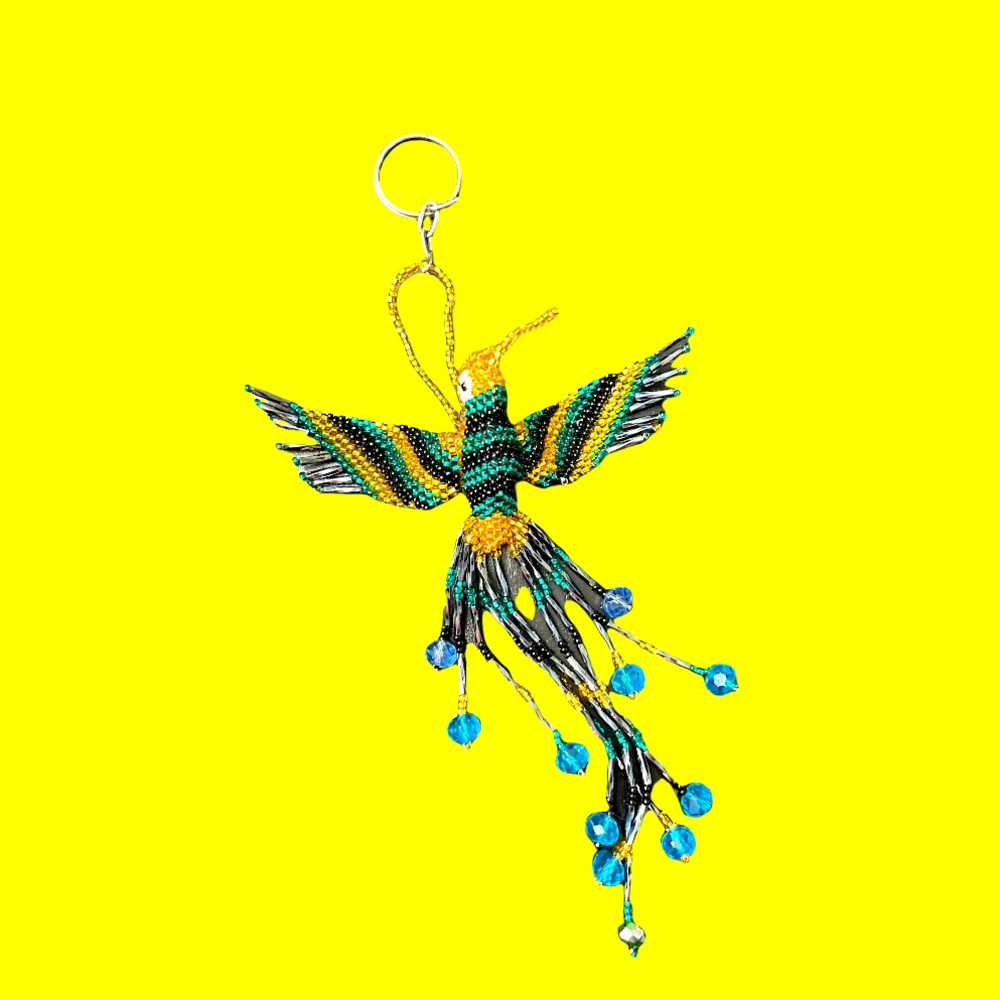 Mexican Artesian Hummingbird Keychain
